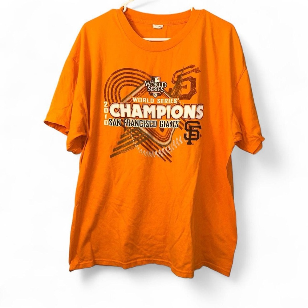 Alstyle World Series sf giants Orange Short Sleeve Tee